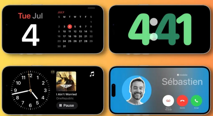 大通苹果手机维修分享iOS17横屏充电待机显示有什么好处 