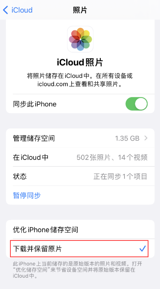 大通苹果手机维修分享iPhone 无法加载高质量照片怎么办 