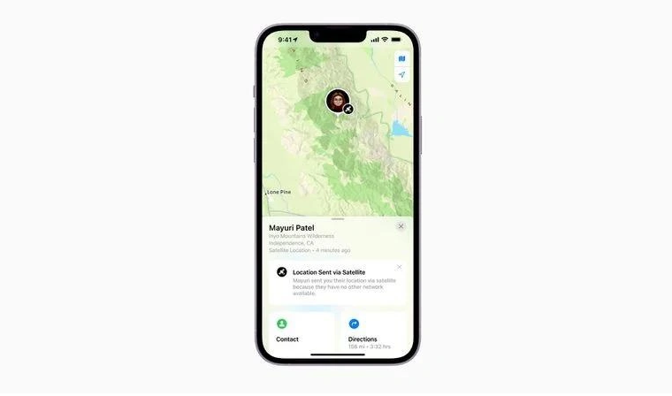 大通苹果14维修分享iPhone14系列中 FindMy功能通过卫星分享位置方法教程 